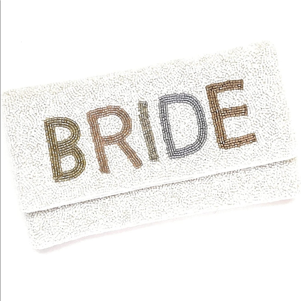 BRIDE beaded clutch